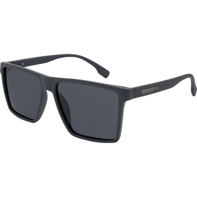 JS Eyewear 7458 - Grey Rubber/Smoke Polarised Lenses