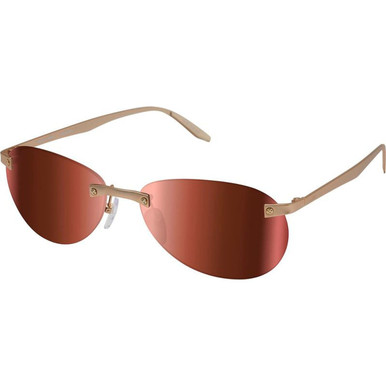NRGY By Revo Voyager - Satin Gold/Drive Mirror Polarised Lenses
