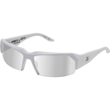 NRGY By Revo Oblivion - Matte White/Stealth Mirror Polarised Lenses