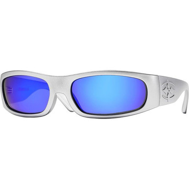 Ritual Vision Parasite - Matte Chrome/Blue Mirror Polarised Lenses