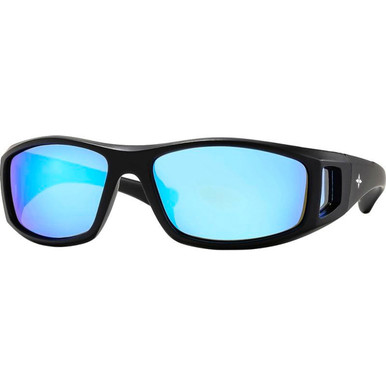 Ritual Vision Dragster - Matte Black/Blue Mirror Polarised Lenses