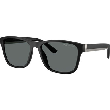 Polo Ralph Lauren PH4229U - Matte Black/Dark Grey Polarised Lenses