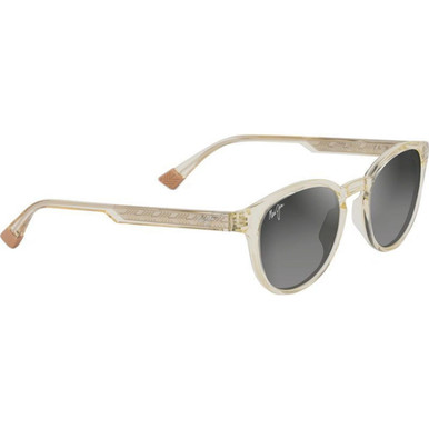 OUTLET Maui Jim Hiehie (O) - Shiny Transparent Yellow/Neutral Grey Polarised Glass Lenses