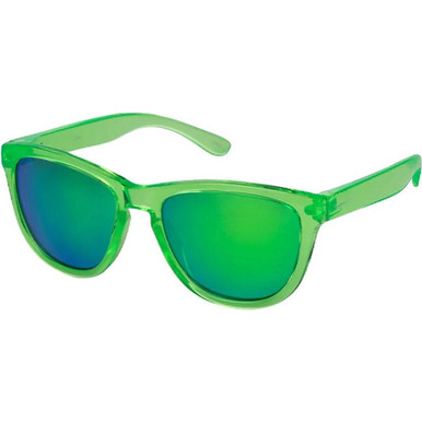 Carve Kids Cali - Crystal Lime/Green Blue Mirror Lenses
