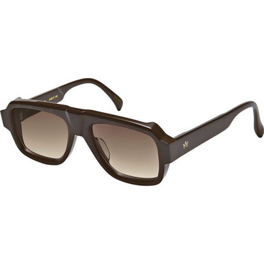 AM Eyewear Tulloh - African Brown/Brown Gradient Lenses
