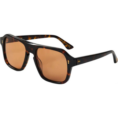 Epokhe Pano - Polished Dark Tortoise/Brown Lenses