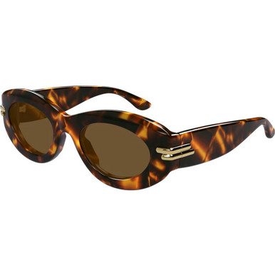 Bottega Veneta BV1322S - Havana/Brown Lenses