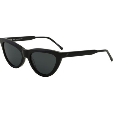 Bask Eyewear Isla, Black/Dark Grey Polarised Lenses