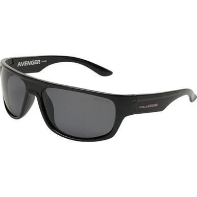 Polasports Avenger - Black/Smoke Polarised Lenses
