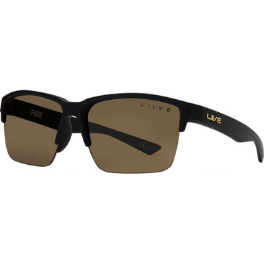 Liive Phase X - Matte Black/Brown Polarised Lenses