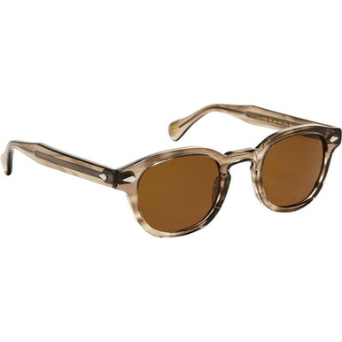 Moscot Lemtosh - Brown Ash/Cosmitan Brown Glass Lenses 46 Eye Size