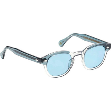 Moscot Lemtosh - Light Blue and Grey/Mineral Blue Glass Lenses 49 Eye Size