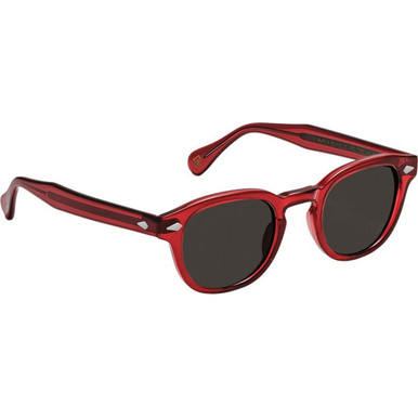 Moscot Lemtosh - Ruby/Grey Glass Lenses 46 Eye Size