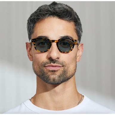 Moscot Lemtosh Sunglasses Tokyo Tortoise/Blue Glass 46 Size