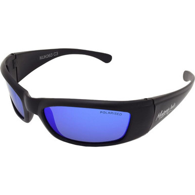 Mangrove Jacks Kids Mangrove Jacks Kids 063 - Matte Black/Blue Mirror Polarised Lenses