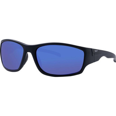Matte Black/Blue Mirror Polarised Lenses