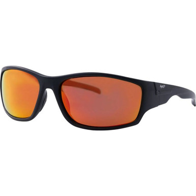 Mangrove Jacks Spectre, Matte Black/Red Mirror Polarised Lenses
