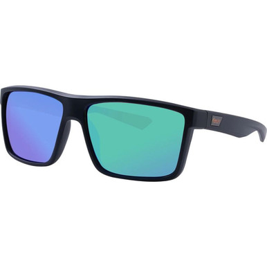 Mangrove Jacks Moonraker, Matte Black/Green Mirror Polarised Lenses