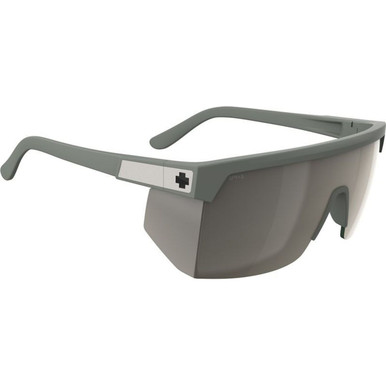 Spy Super Flynn, Matte Olive Green/Happy Bronze with Pewter Mirror Lenses