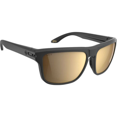 Matte Black/Happy Bronze with Gold Mirror Lenses