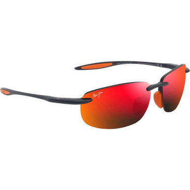 Maui Jim Ho'okipa Ultra - Matte Dark Blue and Orange/Hawaii Lava Polarised Lenses