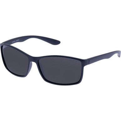 OUTLET Cancer Council Carwell (O) - Matte Black/Smoke Polarised Lenses