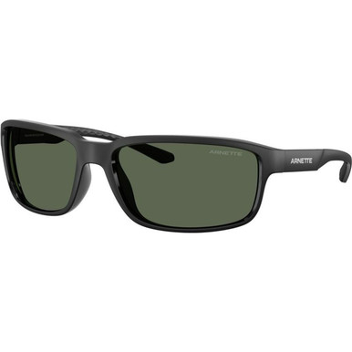 Arnette AN4373 - Matte Recycled Black/Dark Green Lenses