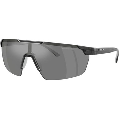 Arnette AN4369, Grey and Metallic Silver/Silver Mirror Lenses