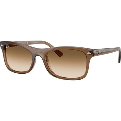 Transparent Light Brown/Clear Brown Gradient Glass Lenses