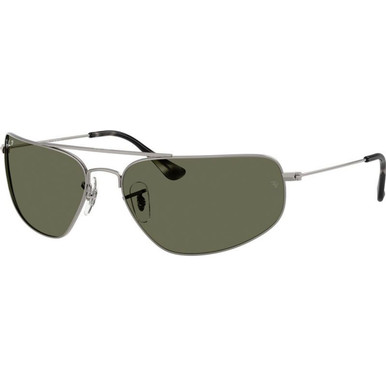 Gunmetal/Green Polarised Glass Lenses