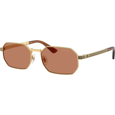 Versace VE2297 - Gold/Brown Lenses