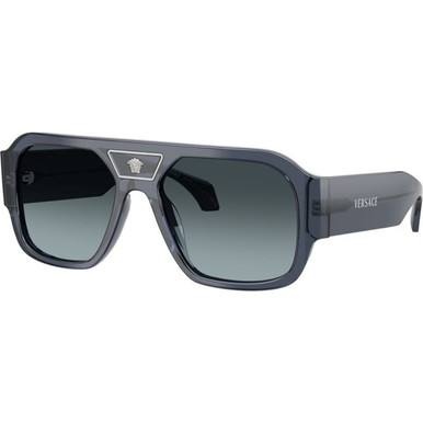 Transparent Dark Blue/Grey Blue Gradient Lenses