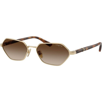 Vogue Eyewear VO4349S - Pale Gold/Brown Gradient Lenses