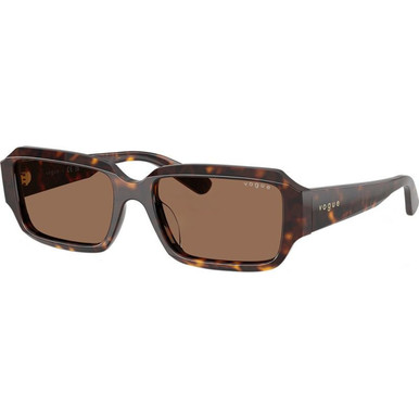 Vogue Eyewear VO5693SU - Dark Havana/Dark Brown Lenses