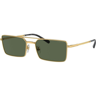 Gold/Dark Green Polarised Lenses 57 Eye Size
