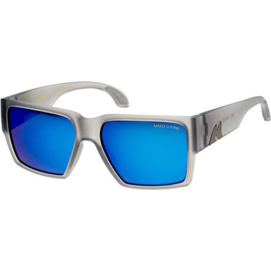 Mako Cruze - Crystal Grey/Blue Mirror Polarised Glass Lenses