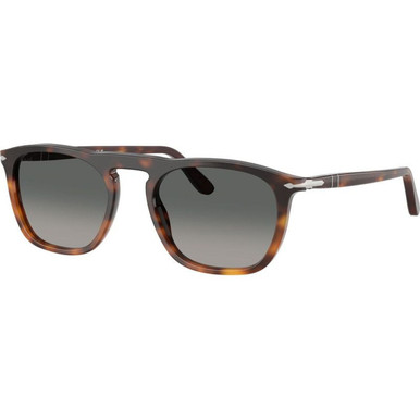 Persol Gae PO3391S, Gradient Havana/Grey Gradient Glass Lenses 53 Eye Size