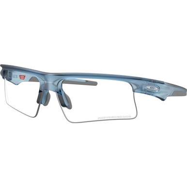 Oakley Bisphaera Speed, Matte Transparent Stonewash/Clear to Black Iridium Photochromic Lenses