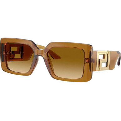 Versace VE4505U Sunglasses Transparent Yellow/Brown Gradient display picture 1