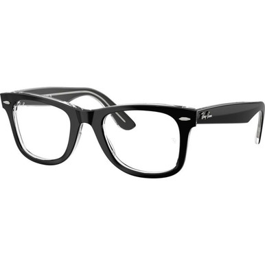 Ray-Ban Glasses Wayfarer Ease RX4340V, Black on Transparent/Clear Lenses