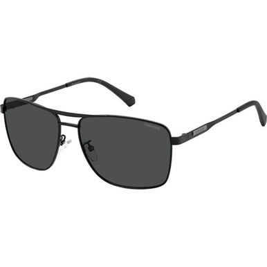 Matte Black/Grey Polarised Lenses 61 Eye Size