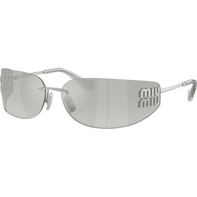 Miu Miu MUA51S - Silver/Grey Gradient Silver Mirror Lenses