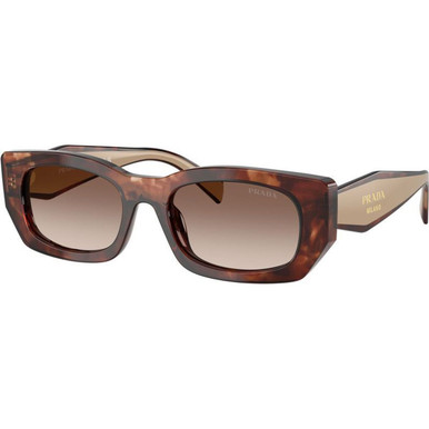 Prada PRB05S - Caramel Tortoise/Brown Gradient Lenses