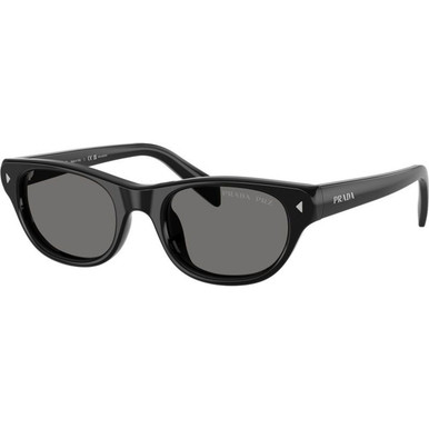 Prada PRC08S - Black/Dark Grey Polarised Lenses