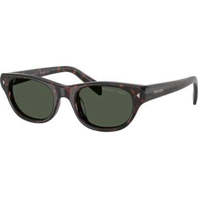 Prada PRC08S - Havana/Green Polarised Lenses