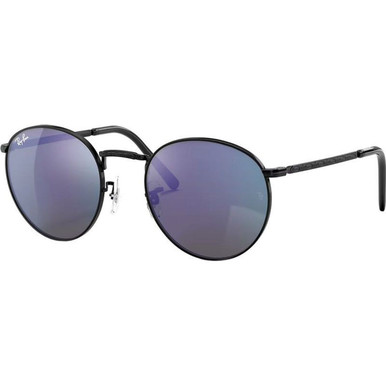 Black/Blue Green Mirror Glass Lenses 50 Eye Size
