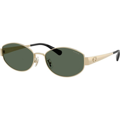 Coach HC7192D - Shiny Light Gold/Dark Green Lenses