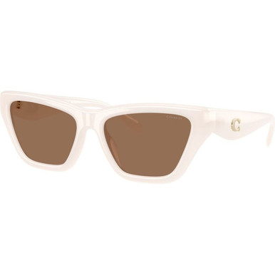 Coach HC8449U - Milky Cloud/Brown Lenses