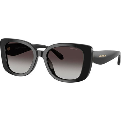 Coach HC8450U - Black/Grey Gradient Lenses