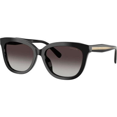 Coach HC8453U - Black/Grey Gradient Lenses